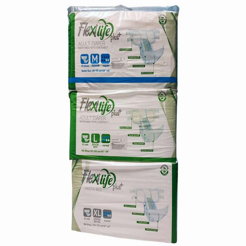 Підгузки для дорослих торгової марки Flexi life plus розмір M